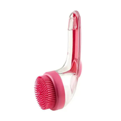 2026 New Universal 2-In-1 Pet Bath Brush - Ergo Grip, Plastic Body, Built-In Soap Dispenser, 8In×3In×4In Massage Aid, Reduces Shed While Washing, Boosts Blood Circulation for Dogs & Cats (Home Supplies)