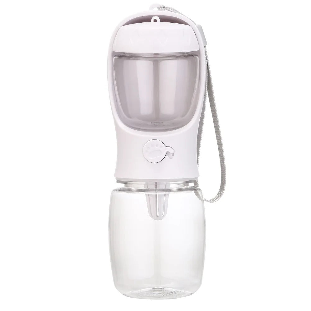 Pets Dog Water Bottle Portable Food Grade Material Dog Cat Travel Pet Water Cup Bottle with Food Dispenser Puppy Water Bottle