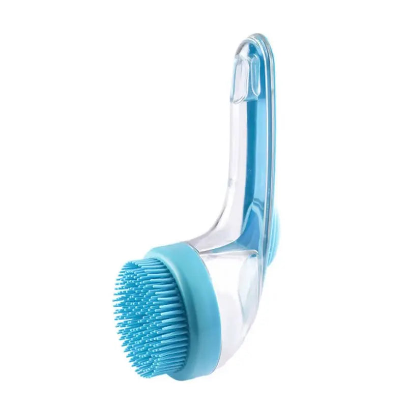 2026 New Universal 2-In-1 Pet Bath Brush - Ergo Grip, Plastic Body, Built-In Soap Dispenser, 8In×3In×4In Massage Aid, Reduces Shed While Washing, Boosts Blood Circulation for Dogs & Cats (Home Supplies)