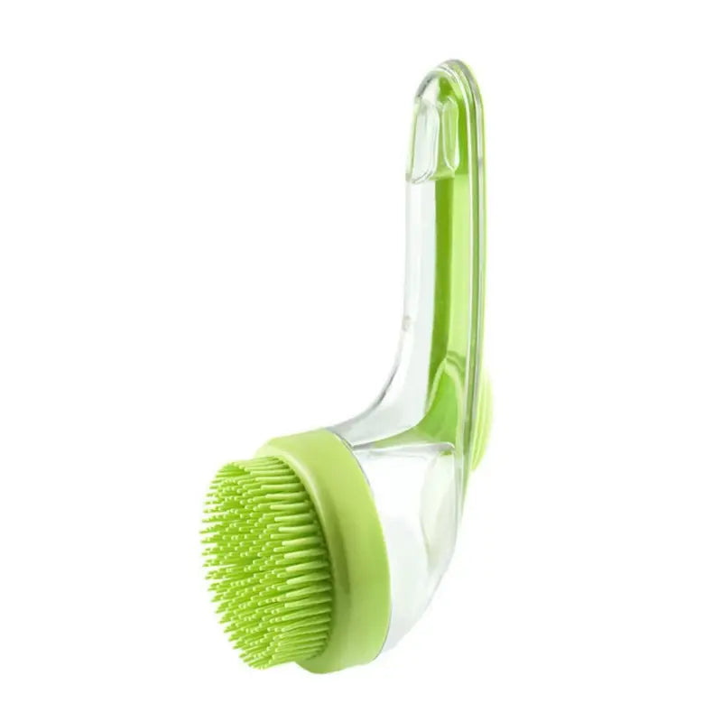 2026 New Universal 2-In-1 Pet Bath Brush - Ergo Grip, Plastic Body, Built-In Soap Dispenser, 8In×3In×4In Massage Aid, Reduces Shed While Washing, Boosts Blood Circulation for Dogs & Cats (Home Supplies)